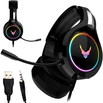 SŁUCHAWKI Z MIKROFONEM DO LAPTOPA KONSOLI XBOX PS4