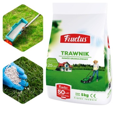 Nawóz do trawy Fructus Trawnik 5kg granulat DO WSZYSTKICH RODZAJÓW TRAWNIKA