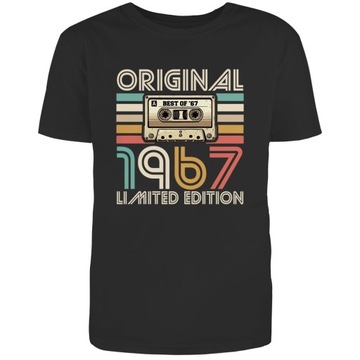 KOSZULKA PREZENT NA URODZINY ROK ROCZNIK 1967 58 LAT MĘŻCZYZNY TATY T-SHIRT