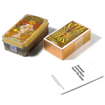 Golden Art Nauveau - Классический набор карт Таро из 78 карт для гадания
