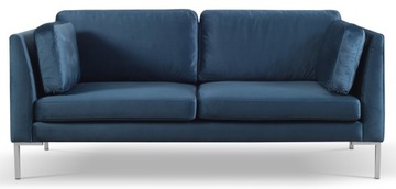 Sofa KANAPA MER VELUR MIĘKKA LOFTOWA WYSOKIE NOGI