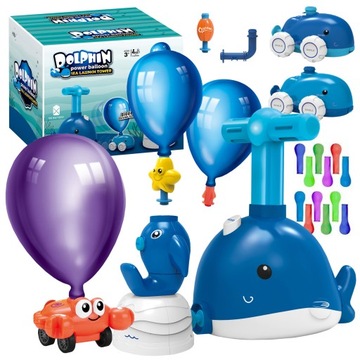 WYRZUTNIA AUTA Z NAPĘDEM POMPKA BALONY POJAZDY