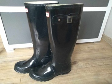 Hunter Original Gloss Tall kalosze 38 śliczne