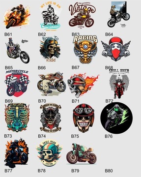 Koszulka sportowa motoryzacyjna Motocykle wzory