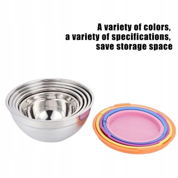 5 sztuk/zestaw miska do mieszania ze stali