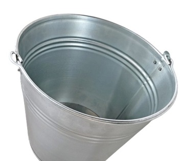 ВЕДРО 12л, металл оцинкованный, серебро, многофункциональное и универсальное.