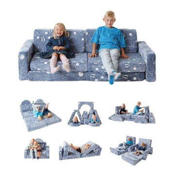 Kanapa Sofa dla dzieci piankowa - Zestaw klocków