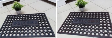 КОВРИК ДЛЯ ВХОДНОЙ ДВЕРИ, РЕЗИНОВЫЙ, НАРУЖНЫЙ, 75x45 см