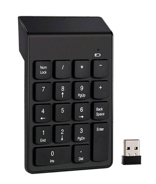 BEZPRZEWODOWA KLAWIATURA NUMERYCZNA USB DO LAPTOPA PC TABLETA KOMPUTERA