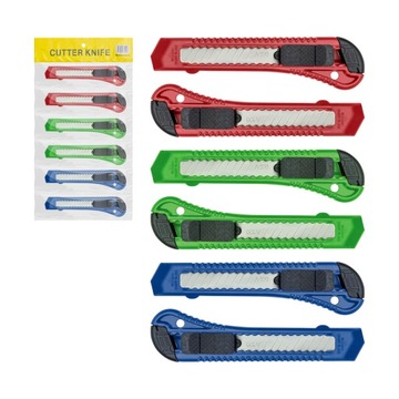 Нож обивочный, нож выдвижной, лезвия для обоев, бумага, обои, набор 6x