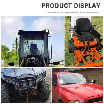 Светодиодная рабочая лампа, галогенная, 48 Вт, прожектор, экскаватор, погрузчик, роликовый вилочный погрузчик