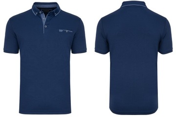 МУЖСКАЯ ФУТБОЛКА ПОЛО, СИНЯЯ, ДЫШАЩАЯ, ГЛАДКАЯ, ФУТБОЛКА ПОЛО С КАРМАНОМ: 3XL