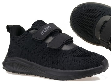 ADIDASY CHŁOPIĘCE BUTY DZIECIĘCE SPORTOWE TRAMPKI CZARNE SIATKA R. 27