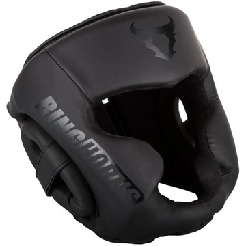 KASK BOKSERSKI CHARGER CZARNY RINGHORNS CZARNY/CZARNY