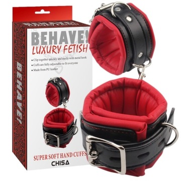 CHISA - Super Soft Hand Cuffs - Kajdanki z podszewską do krępowania
