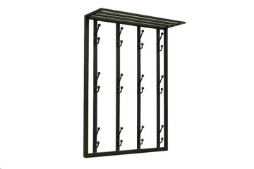 WIESZAK Z PÓŁKĄ METALOWY 50 cm Z METALU PRZEDPOKÓJ
