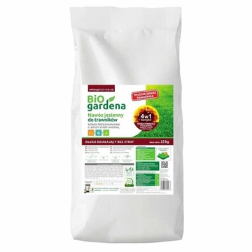 BIOGARDENA Nawóz JESIENNY DO TRAWNIKÓW 25kg EKO!