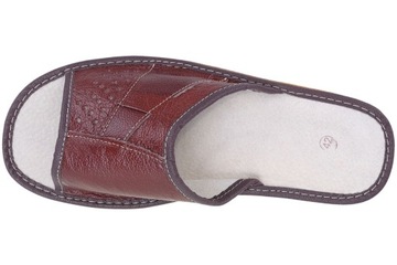 Pantofle męskie miękkie pianka EVA kapcie wsuwane papcie skórzane r. 41
