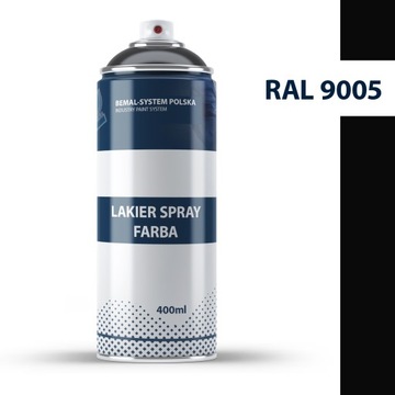 BEMAL FARBA OKRĘTOWA SPRAY - LAKIER POLIURETANOWY - 400ML - RAL 9005