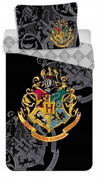 POŚCIEL HARRY POTTER 140x200 HOGWART HERB BAWEŁNA KOMPLET POŚCIELI ORYGINAŁ