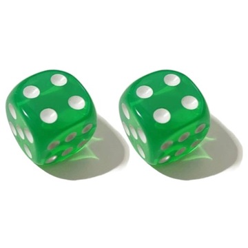 ZESTAW 2 KOSTEK K6 RPG KOŚĆ SZEŚCIOŚCIENNA ECHO PRZESZŁOŚCI 1,8 CM