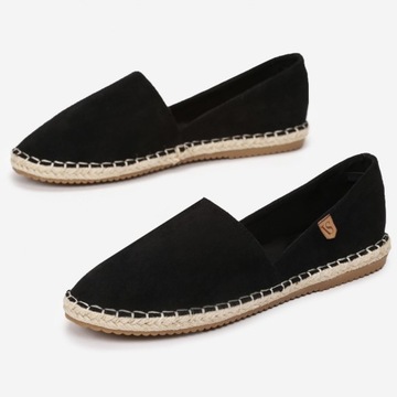 Renee Czarne Espadryle damskie 37 Ekoskóra