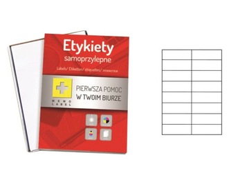 ETYKIETY A4 Memo Label 105x37mm 100ark.