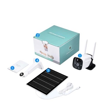 IP-КАМЕРА С СОЛНЕЧНОЙ СОЛНЕЧНОЙ БАТАРЕЕЙ, WIFI, FULL HD, USB, 3 Мпикс.