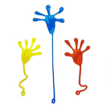 3x PACŁAPKA ŻELOWA ŁAPKA RĄCZKA MEGA LEPKA KLEJĄCA STICKY TOY PRANK ŻART