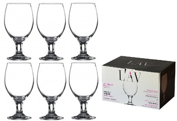 LAV MISKET kieliszki do PIWA WODY 400 ml 6 szt.