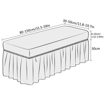 Эластичный чехол на скамью для фортепиано