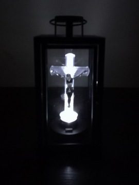 ФОНАРЬ С КРЕСТОМ СВЕТОДИОДНЫЙ КРЕСТ ДЛЯ ТОБИЛЬНОГО ФОНАРЯ R6 БАТАРЕИ ЧЕРНЫЙ КАРТРИДЖ