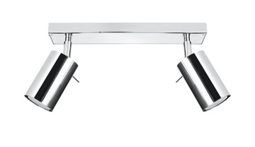 NOWOCZESNA LAMPA PLAFON RING 2 CHROM