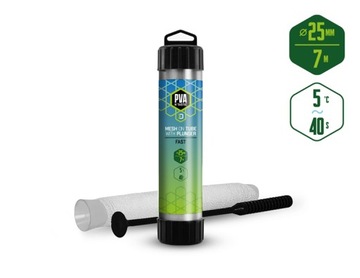 Siatka Delphin PVA n'tastic TUBE+PLUNGER /7m wąska-25 mm/szybko rozpuszczal