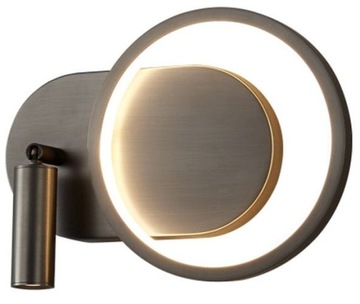 Elyptica - nowoczesna lampa kinkiet czarny 18 cm
