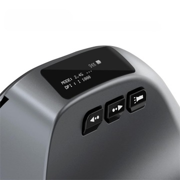 БЕСПРОВОДНАЯ ВЕРТИКАЛЬНАЯ МЫШЬ Аккумулятор 730 мАч USB-C BT 2.4G OLED до 3200 DPI