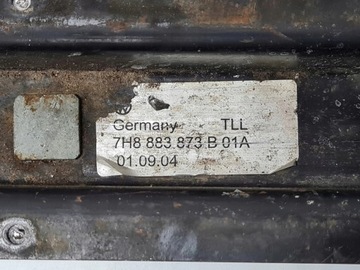 VW T5 KOLEJNICE DRŽÁKY SEDADLA 7H8883873B
