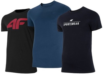 KOSZULKA MĘSKA 4F T-SHIRT ZESTAW 3szt KOMPLET KT01
