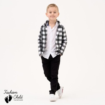 Клетчатая куртка Pablo для мальчика, размер Р.104, 4/5 лет.