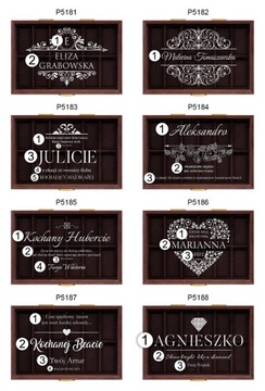 КОРОБКА-ОРГАНИЗАТОР ДЛЯ ЧАСОВ С ГРАВИРОВКОЙ 12 шт + БЕСПЛАТНО