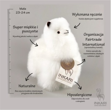 Талисман Inkari Alpaca Suri Gold 100% шерсть из Перу, ручная работа