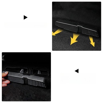 OSŁONA WENTYLATORA W TYLNYM RZĘDZIE SIEDZEŃ SAMOCHODOWYCH