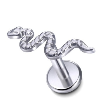 10Pcs/lot Titanium Labret Piercing Tragus Stud Earring Internal Thread
