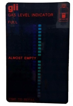 ИНДИКАТОР УРОВНЯ ГАЗА В ГАЗОВОМ БАЛЛОНЕ С МАГНИТОМ