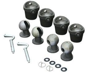 Kule do wywrotu kiper kpl fi 60 do 3,5T- KPL 4szt