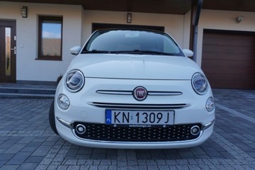 Fiat 500 II Seria 4 1.2 69KM 2017 FIAT 500 LOUNGE 1,2 DACH PANORAMICZNY AUTOMATYCZNA KLIMATYZACJA 2 PARY KÓŁ, zdjęcie 4