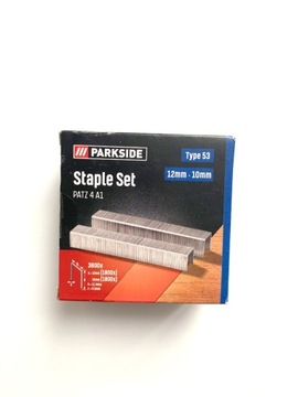 PARKSIDE Zestaw zszywek TYP 53 , 10mm , 12mm, 3600 SZT PATZ 4 A1