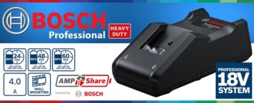 BOSCH FAST CHARGER для литий-ионных аккумуляторов 18 В 14,4 В GAL 18V-40