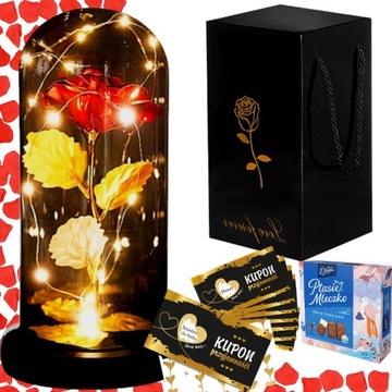 НАБОР «ВЕЧНАЯ РОЗА» 4в1 ПРЕМИУМ ПОДАРОК ​​НА ДЕНЬ СВЯТОГО ВАЛЕНТИНА