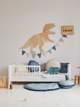 Настенное украшение в виде динозавра T-Rex в технике оригами, размер XL